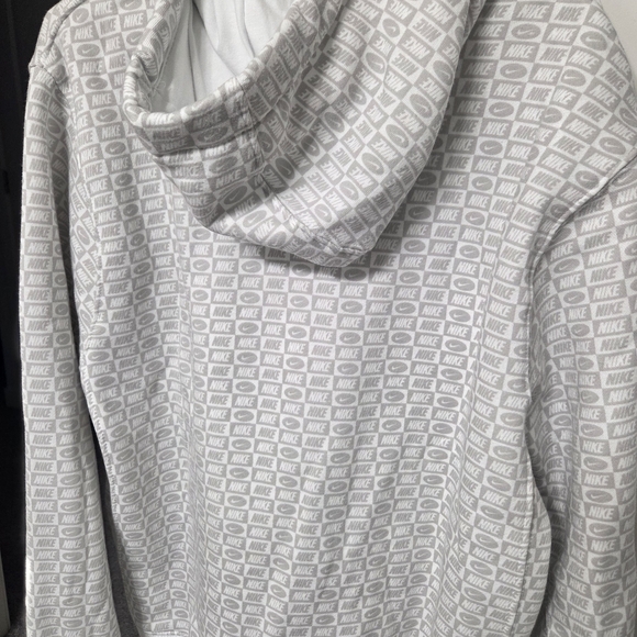 Nike Gray Patterned Men's Hoodie NWOT - Picture 4 of 7